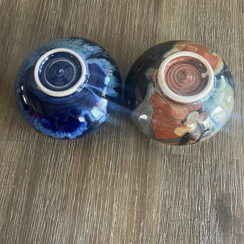 Set Of Small Glaze Pots
